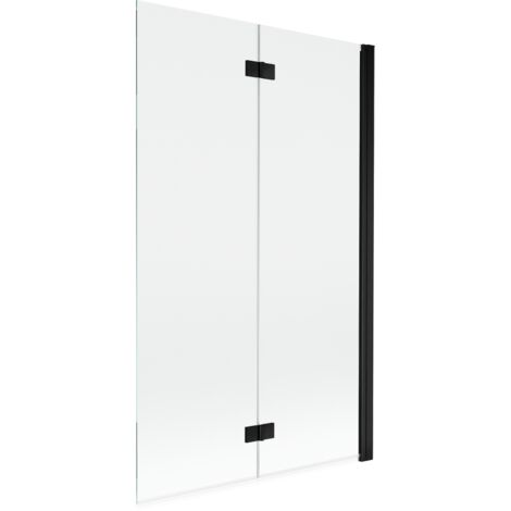 Mexen Mist pare-douche à 2 battants droit 110 x 150 cm, transparent, noir - 8A9-110-002-70-00-P