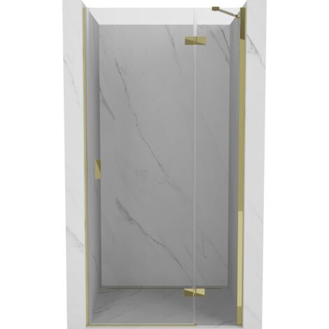 Mexen Mist-H porte de douche pivotante droite 85 cm, transparent, or - 8A5-085-000-50-00-P (1/5)