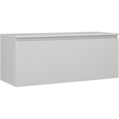 Mexen Orio meuble de salle de bain sous lavabo 120 cm avec plateau, 1 tiroir, gris mat - 91A10-12047-1-BFC62 (1/5)