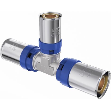 Mexen PEX-P raccord en T réducteur à sertir, serti PEX 25 x 20 x 25 - W97131-252025-00 (1/2)