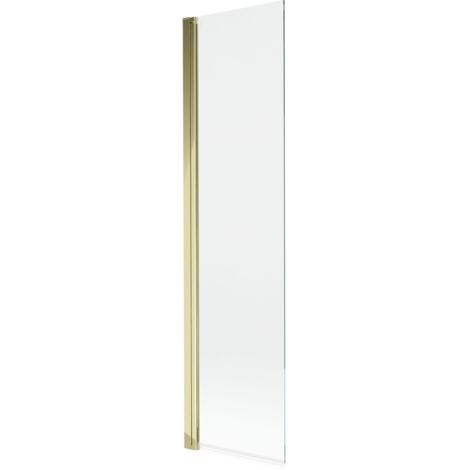 Paroi de douche Mexen Mist 1 vantail 50 x 150 cm, transparent, doré - 8A9-050-001-50-00