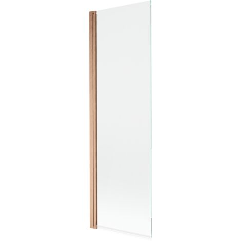 Mexen Mist paroi de baignoire 1-volet 70 x 150 cm, transparent, cuivre brossé - 8A9-070-001-65-00
