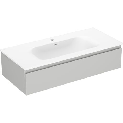 Mexen Orio meuble de salle de bain 100 cm avec lavabo Vela, 1 tiroir, gris mat/blanc mat - 91A10-10023-1-BF62-W23M01 (1/5)