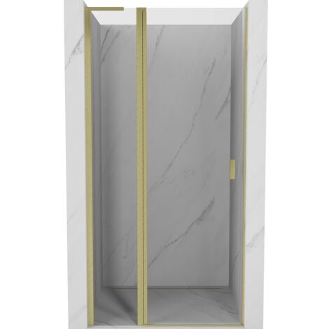 Mexen Mist L porte de douche pivotante 115 cm, transparent, or brossé - 8A4L-115-000-55-00 (1/5)