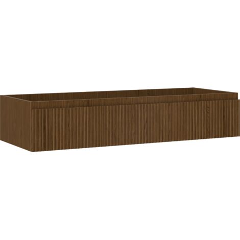 Mexen Rivel meuble sous lavabo de salle de bain 120 cm, 1 tiroir, rainuré, noyer - 91A20-12023-1-BF86