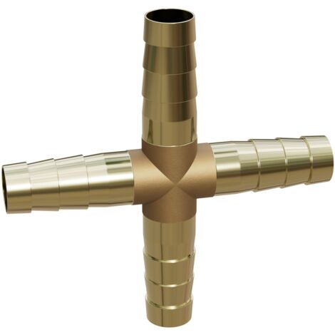 Mexen BRASS raccord en croix pour tuyau X en laiton 10 x 10 x 10 x 10 mm - W97432-10101010 (1/2)