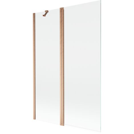 Mexen Mist paroi de douche à 2 volets 120 x 150 cm, transparent, cuivre brossé - 8A9-120-011-65-00 (1/5)
