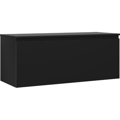 Mexen Orio meuble de salle de bain sous-lavabo 120 cm avec plateau, 1 tiroir, noir mat - 91A10-12047-1-BFC71