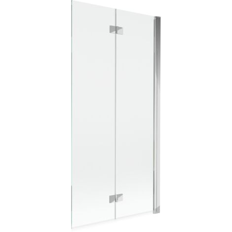Pare-douche Mexen Mist à 2 volets droit 90 x 150 cm, transparent, chrom - 8A9-090-002-01-00-P