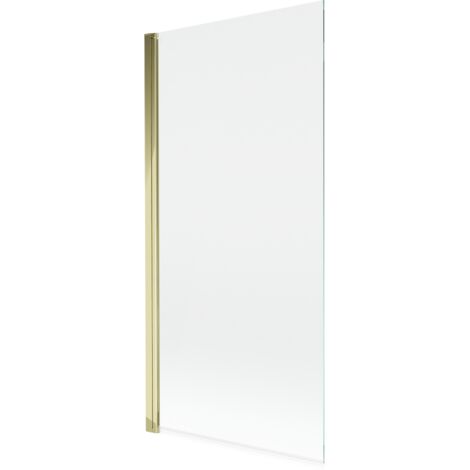 Paroi de douche Mexen Mist 1 volet 90 x 150 cm, transparent, or - 8A9-090-001-50-00 (1/4)