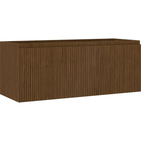 Mexen Rivel meuble de salle de bain sous-lavabo 120 cm, 1 tiroir, rainuré, noyer - 91A20-12047-1-BF86