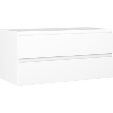 Mexen Orio meuble de salle de bain sous lavabo 100 cm, 2 tiroirs, blanc mat - 91A10-10047-2-BFF01 (1/5)