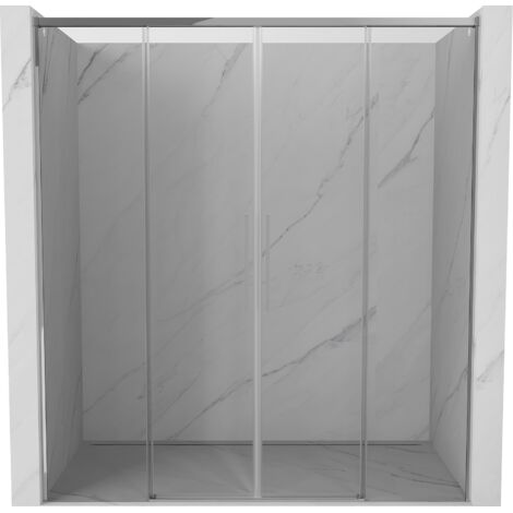 Mexen Rox Duo portes de douche coulissantes 190 cm, transparentes, chrome - 8C2-190-002-01-00 (1/3)