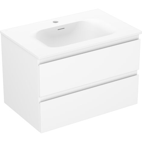 Mexen Orio meuble de salle de bain 70 cm avec lavabo Vela, 2 tiroirs, blanc mat - 91A10-07047-2-BFF01-W23M01 (1/5)