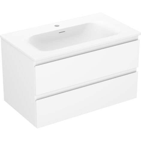 Mexen Orio armoire de salle de bain 80 cm avec lavabo Vela, 2 tiroirs, blanc mat - 91A10-08047-2-BFF01-W23M01 (1/5)