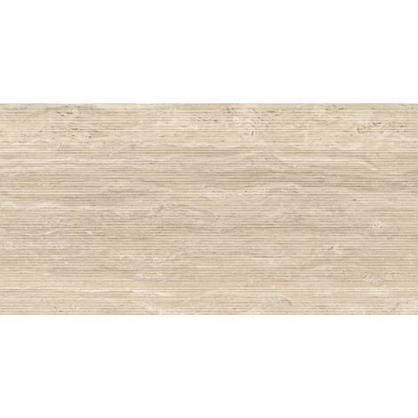 Mexen Neo Travertino Liner Natural grès émaillé rect. G1, carreau sol-mur 120 x 60 cm, mat - TL302-120-060-05
