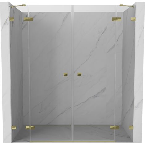 Mexen Lunar porte de douche pivotante gauche 70 cm, transparent, chrome - 834-070-000-01-00-L (1/5)