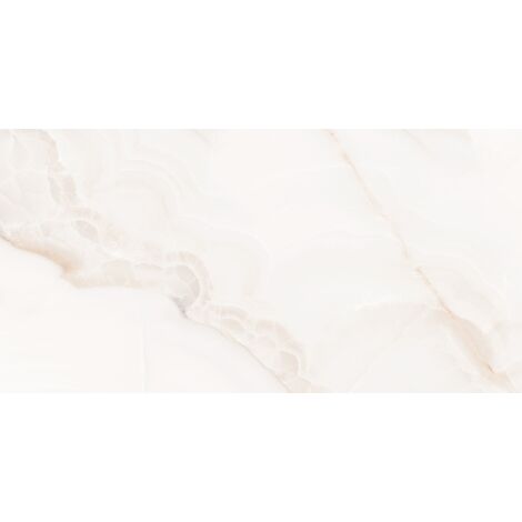 Mexen Onyx White échantillon de grès émaillé rect. G1, carreau sol-mur, brillant - TL106-01-S