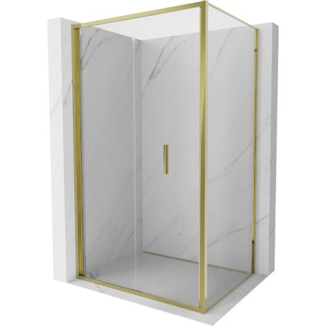 Mexen Exo cabine de douche pliante 90 x 110 cm, transparente, dorée - 816-090-110-50-00 (1/3)
