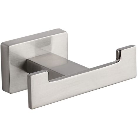 Mexen Arno crochet double pour serviette, nickel brossé - 7020735-97 (1/2)