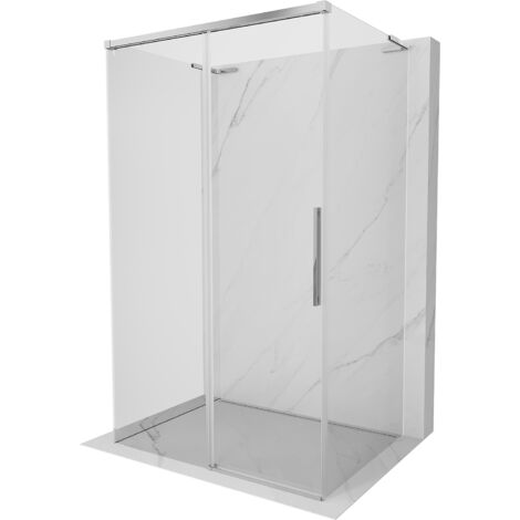 Mexen Rox-3S L cabine de douche 3 côtés coulissante 120 x 100 cm, transparent, chrome - 8C2L-120-100-01-00-3S (1/3)