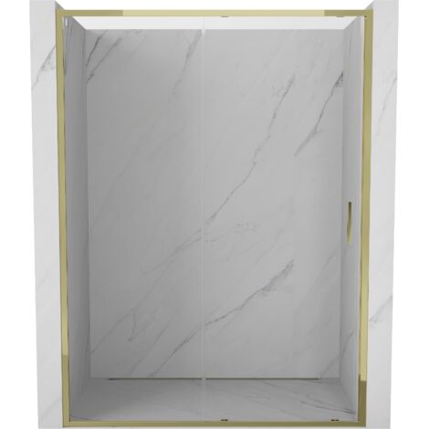 Mexen Exo portes de douche coulissantes 180 cm, transparentes, dorées - 8151-180-000-50-00 (1/3)