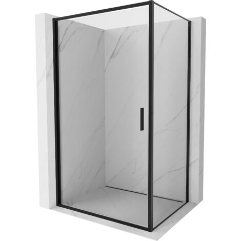 Mexen Exo cabine de douche battante 100 x 110 cm, transparent, noire - 817-100-110-70-00 (1/3)