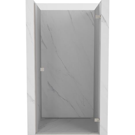 Mexen Lunar-B porte de douche pivotante droite 50 cm, transparent, nickel brossé - 832-050-000-97-00-P (1/3)