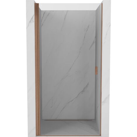 Mexen Mist-B porte de douche pivotante 50 cm, transparent, cuivre brossé - 8A2-050-000-65-00 (1/3)