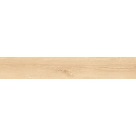 Mexen Liston Avorio grès émaillé rectifié G1, carreau effet bois sol-mur 120 x 20 cm, mat - TL607-120-020-00