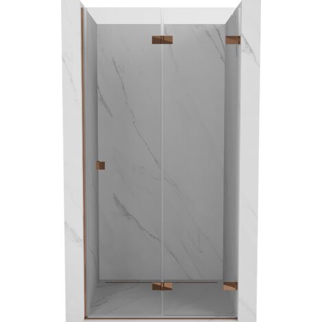 Mexen Lunar-F porte de douche pliante droite 50 cm, transparent, or rose - 836-050-000-60-00-P (1/3)