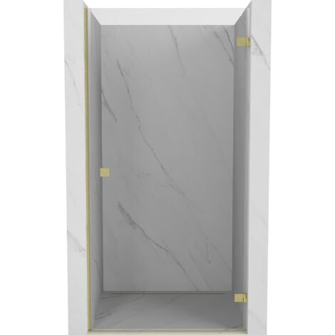 Mexen Lunar-B porte de douche pivotante droite 50 cm, transparent, doré brossé - 832-050-000-55-00-P (1/3)