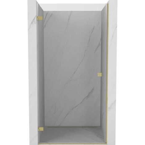 Mexen Lunar-B porte de douche pivotante gauche 50 cm, transparent, or brossé - 832-050-000-55-00-L (1/3)