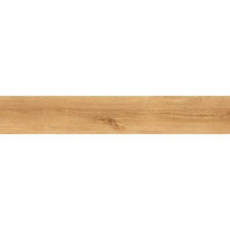 Mexen Liston Gres émaillé rectifié miel G1, carreau imitation bois pour sol et mur 120 x 20 cm, mat - TL607-120-020-02