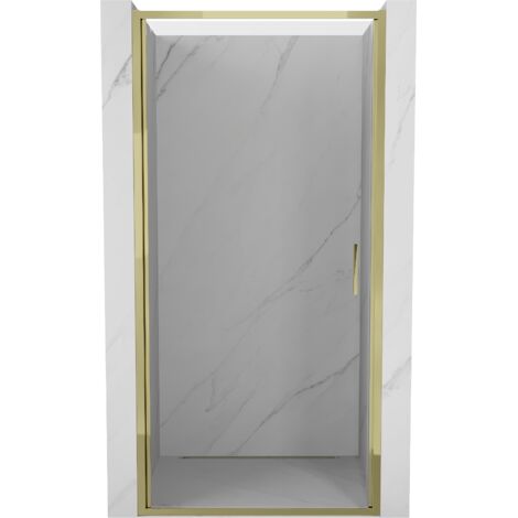 Mexen Exo porte de douche battante 50 cm, transparente, dorée - 817-050-000-50-00 (1/3)