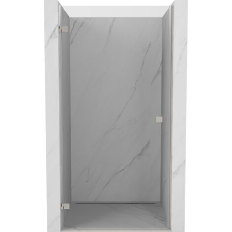 Mexen Lunar-B porte de douche pivotante gauche 55 cm, transparente, nickel brossé - 832-055-000-97-00-L (1/3)