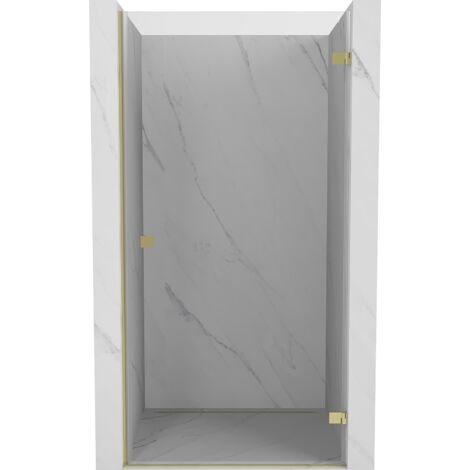 Mexen Lunar-B porte de douche pivotante droite 45 cm, transparente, dorée - 832-045-000-50-00-P (1/3)