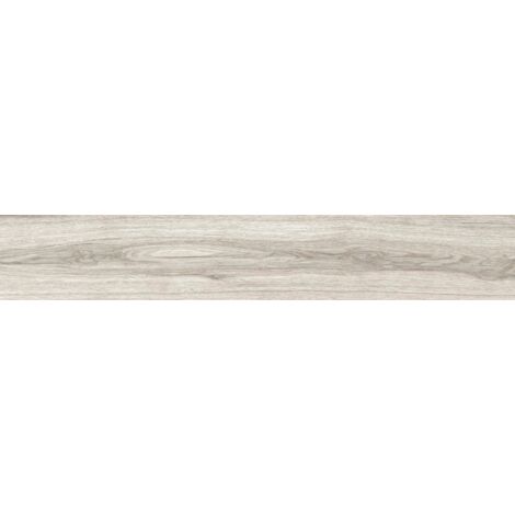 Mexen Hirera Gris grès émaillé rectifié. G1, carreau effet bois pour sol et mur 120 x 20 cm, mat - TL611-120-020-06