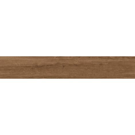 Mexen Avocado Grès marron émaillé rectifié G1, carreau effet bois sol-mur 120 x 20 cm, mat - TL601-120-020-02