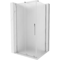 Mexen Velar cabine de douche coulissante 90 x 70 cm, givre, chrome - 871-090-070-31-01