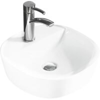 Mexen Zita lavabo de comptoir 40 x 40 cm, Blanc - 21874000