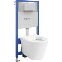 Mexen ensemble encastré WC châssis Fenix Slim avec cuvette WC Rico, blanc brillant - 6103372XX00