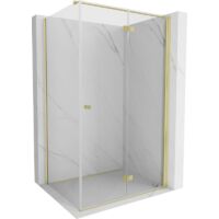 Mexen Mist-F T cabine de douche pliable droite 100 x 70 cm, transparent, or - 8A6T-100-070-50-00-P
