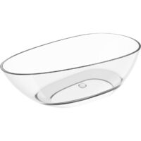 Mexen Glass claire baignoire autoportante transparente 170 x 85 cm, bouchon chromé - 58061708508