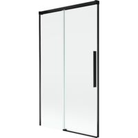 Paroi de douche Mexen Rox 2 volets coulissants 100 x 150 cm, transparent, noir - 8C9-100-001-70-00