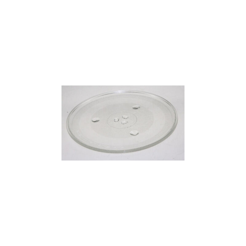 Anello girevole per microonde a tre bracci, vassoio di supporto per piatto in vetro per microonde, anello rotante di ricambio, anello interno per forno a microonde da 24,4 cm, piatto piatto piatto