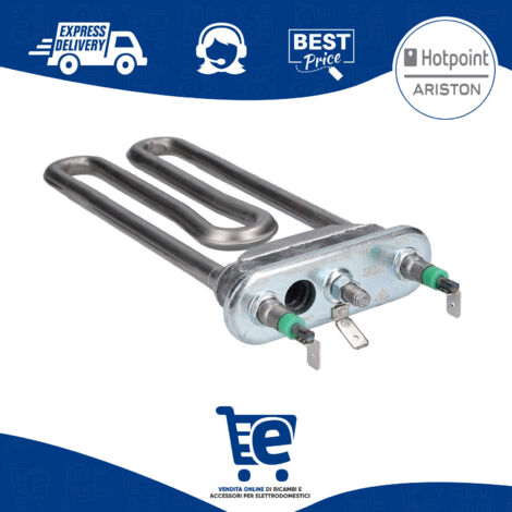 Resistenza 1700W 230V 2TF Lavatrice Hotpoint Ariston Indesit Originale C00380151