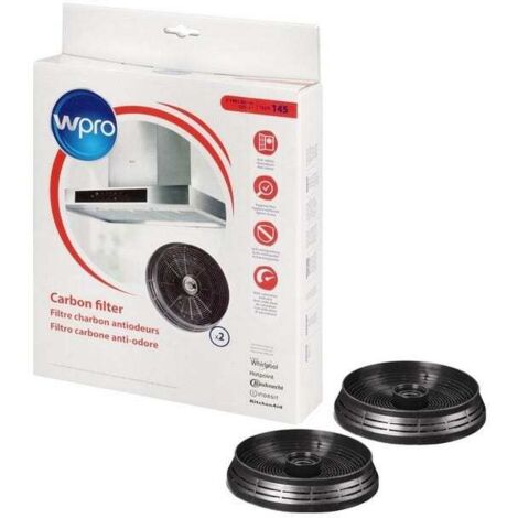Lotto di 2 filtri a carbone 14 145 x 30 mm - Cappa aspirante - ROSIERES - 113222