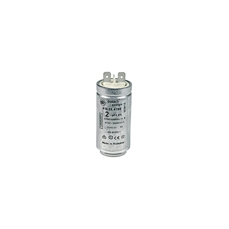 LUTH Premium Profi Parts Kondensator Kompatibel Mit AEG 125002033/4 8µf 425/475v Mit Steckfahnen Für Trockner