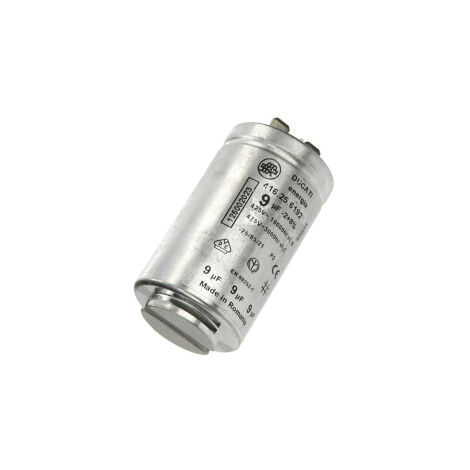 Condensador 9MF para secadora 1250020227 AEG, ALTUS, ARISTON HOTPOINT, ARTHUR MARTIN ELECTROLUX, AYA, BALAY, BEKO, BRANDT, COLDIS,